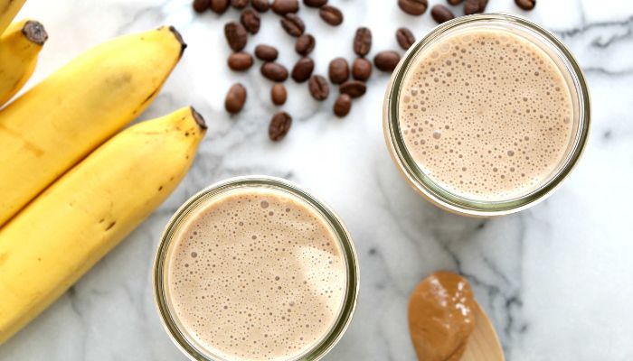 Cold Brew Coffee Banana Smoothie - healthy coffee