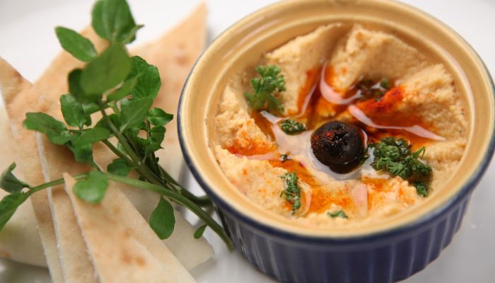 Hummus with tatbila - israeli restaurants london