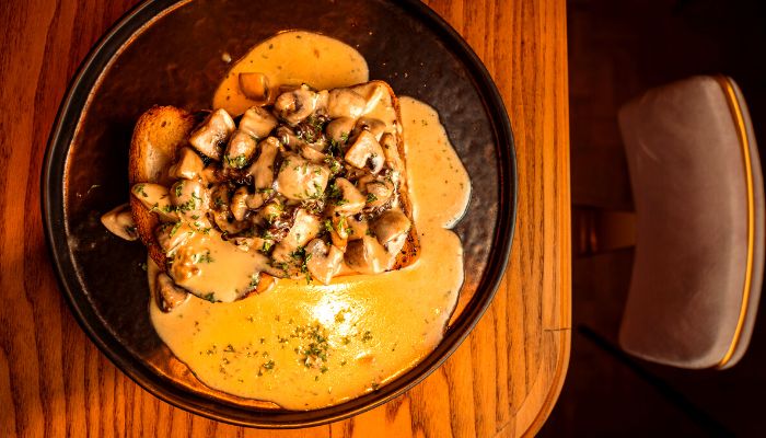 Mushroom on toasted Brioche - the residency restaurant