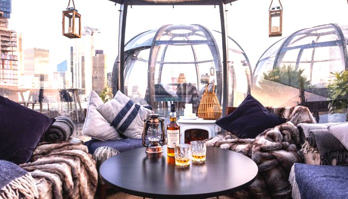 Aviary Rooftop Bar - best rooftop bars london