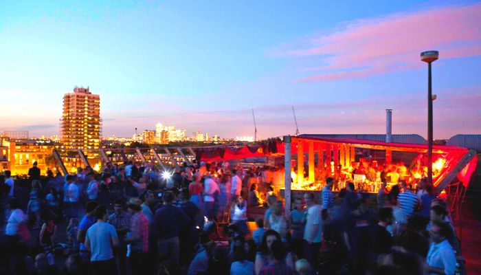 Frank's Cafe Rooftop Bar - best rooftop bars london