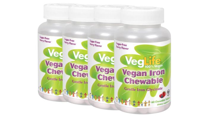 Vegan Life Chewable - best iron supplements uk